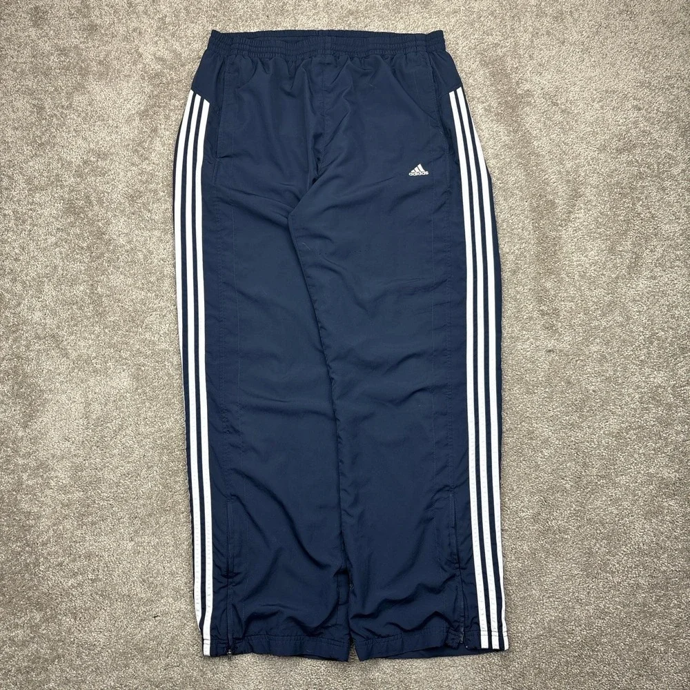 Vintage Y2K Adidas 3 Stripes Baggy Track Pants XL